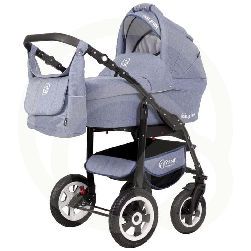 Коляска 2 в 1 Rant Fenix Prime 04 голубой джинс