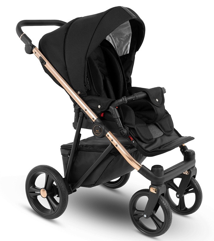 Коляска 2 в 1 Camarelo Belagio, BG-04 (Чёрный Жаккард)