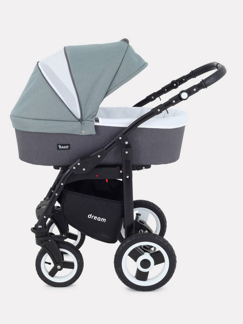 Коляска 2 в 1 Rant Dream 06 серый-зеленый