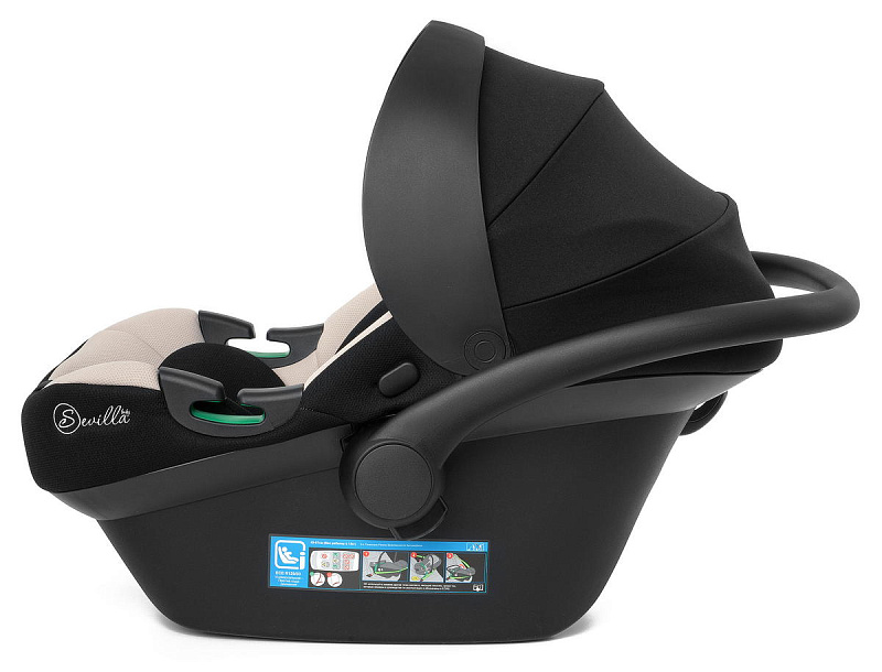 Автолюлька Sevillababy Cosmo 0-13 кг черный-бежевый