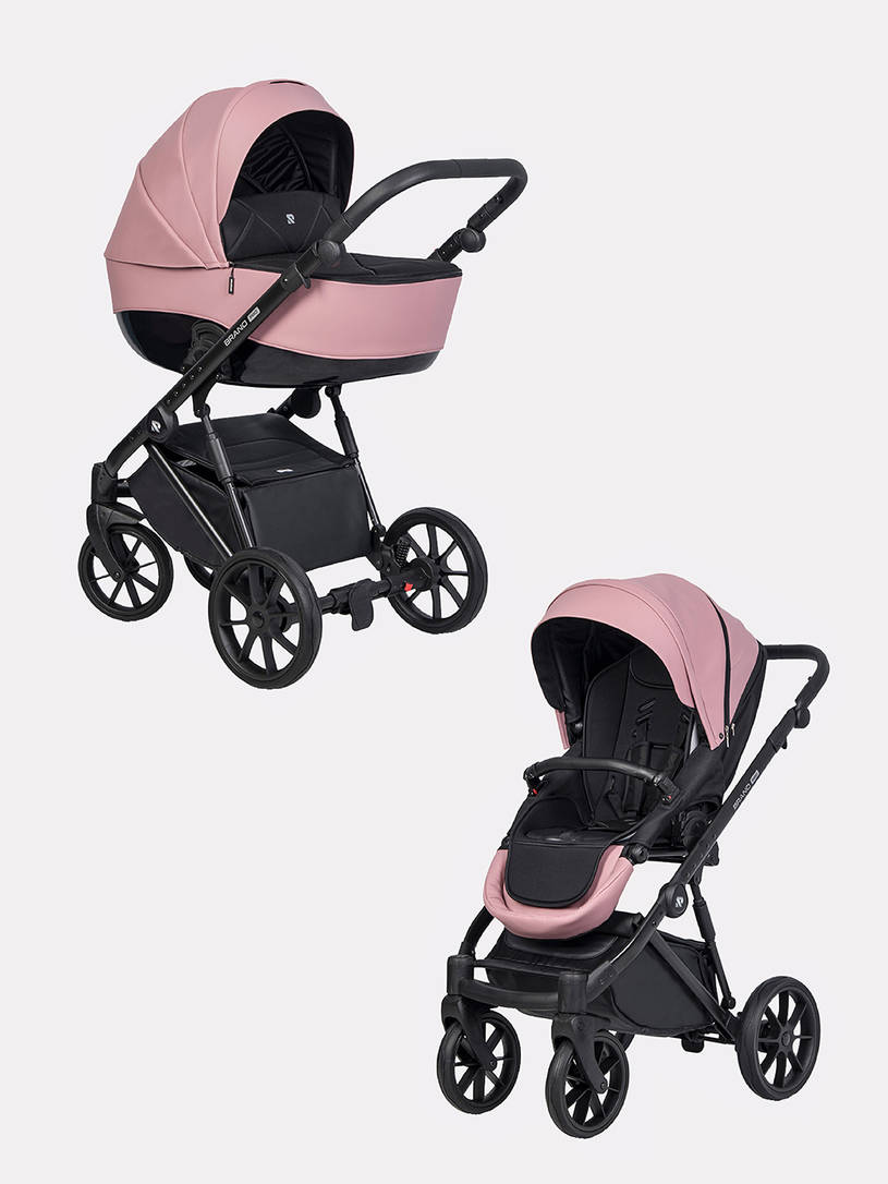 Коляска 2 в 1 Riko Brano Pro Energy pink