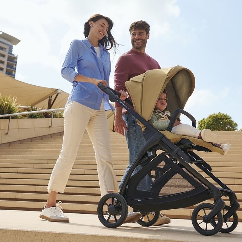 Коляска 3 в 1 i-Size Inglesina Electa с подставкой под люльку Standup, Battery Beige