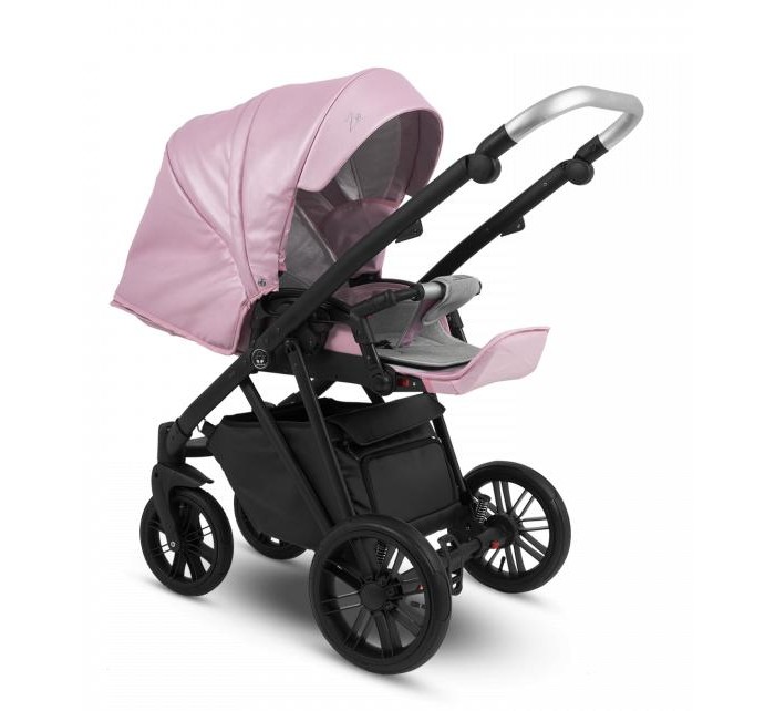 Коляска Camarelo Zeo 3 в 1 экокожа пудровый