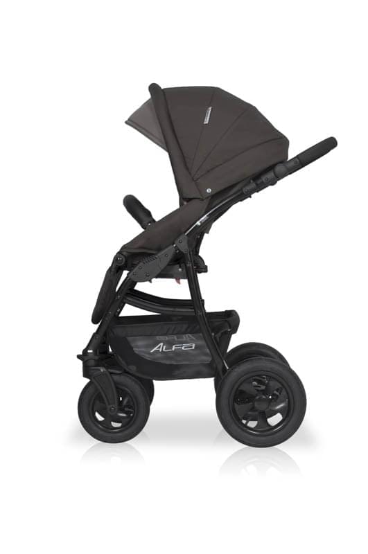 Коляска 3 в 1 Riko Basic Alfa 10 черный