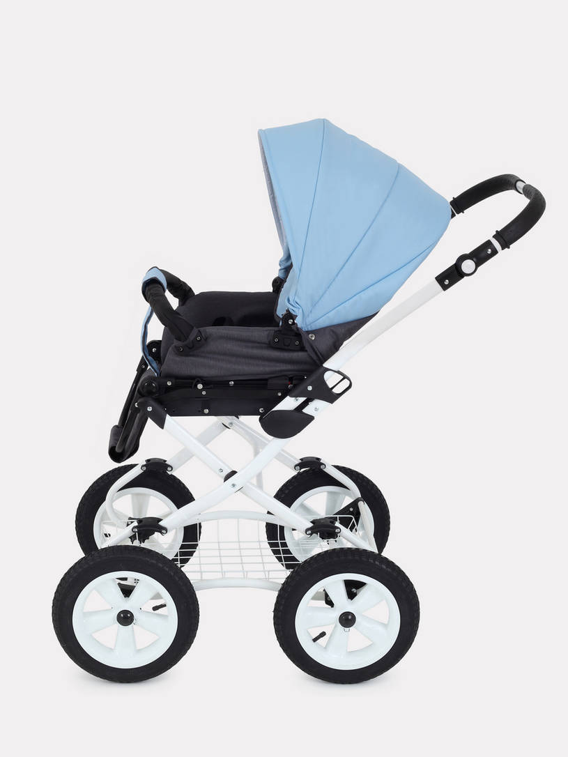 Коляска 2 в 1 Rant Siena Classic 12 серый-голубой