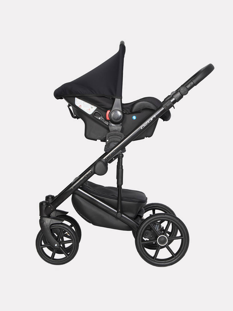 Коляска 3 в 1 Riko Basic Ozon Pastel 04, Серый