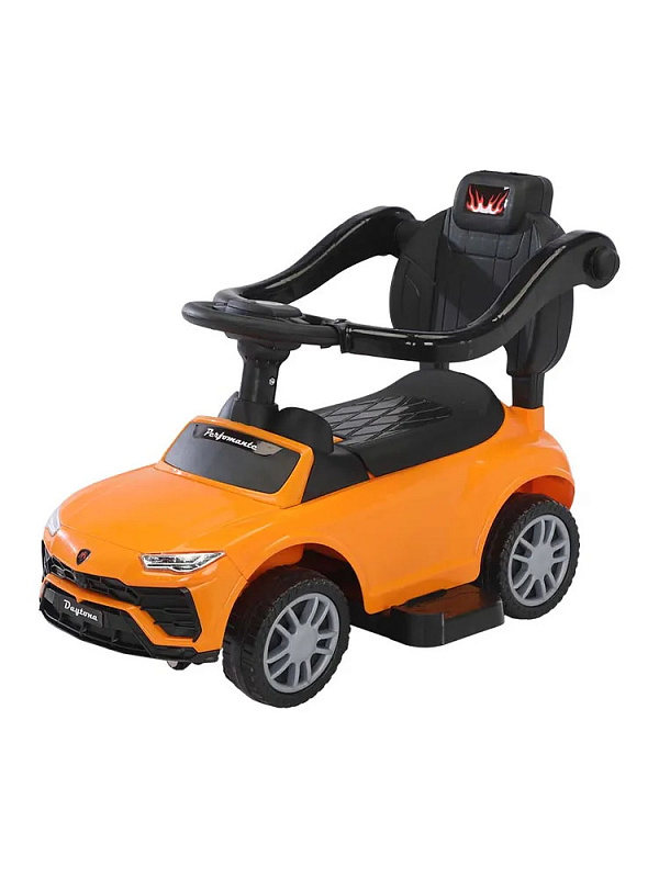 Детская каталка Sevillababy Daytona SL 3 в 1 с ручкой 2068-A orange/оранжевый