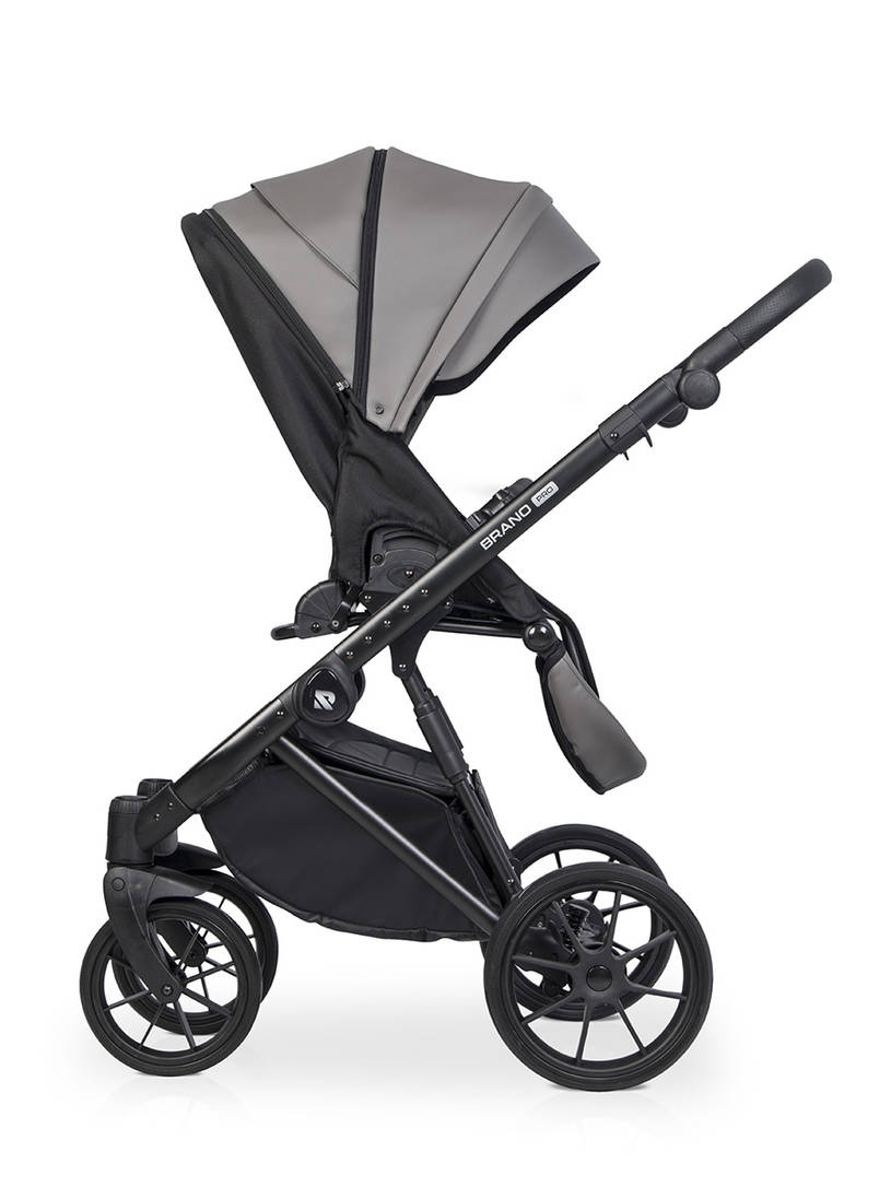 Коляска 2 в 1 Riko Brano Pro, 01 Anthracite