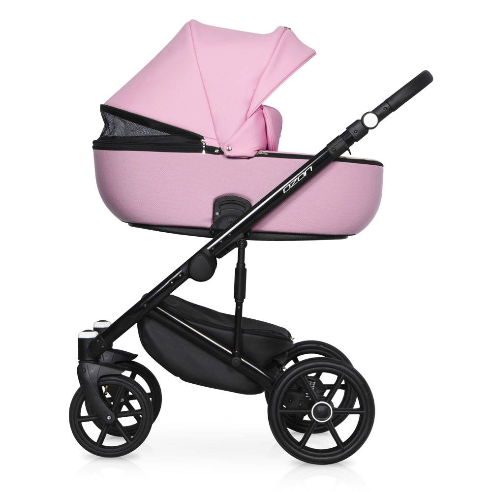 Коляска 3 в 1 Riko Basic Ozon Ecco 23 розовый