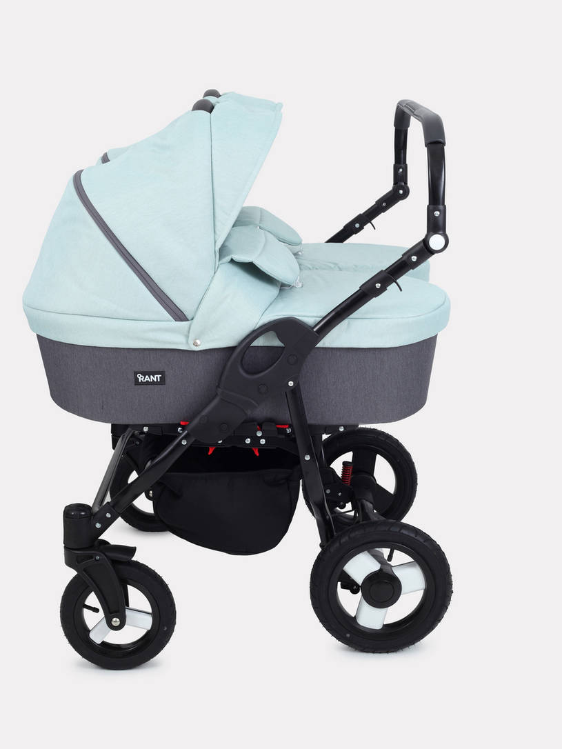 Коляска для двойни 2 в 1 Rant Dream Duo 04 серый-мятный