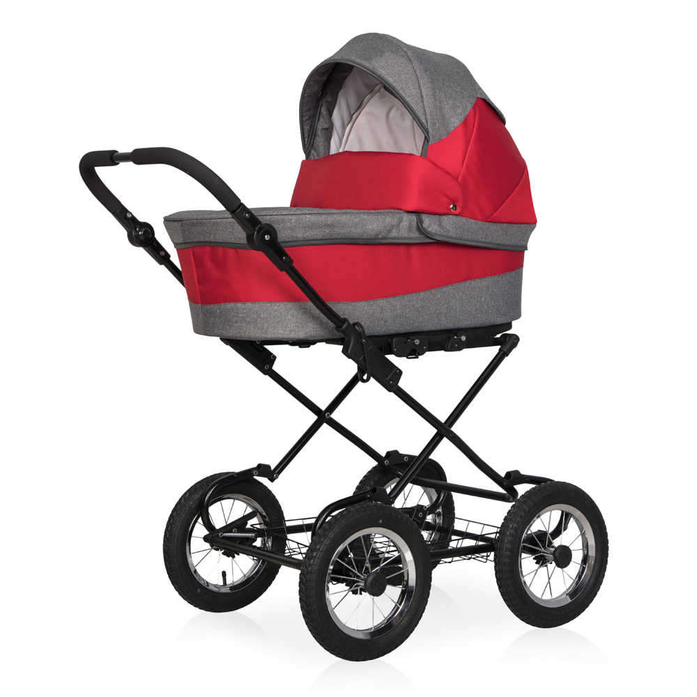 Коляска 2 в 1 Riko Basic Mario Classic 03 серый-красный