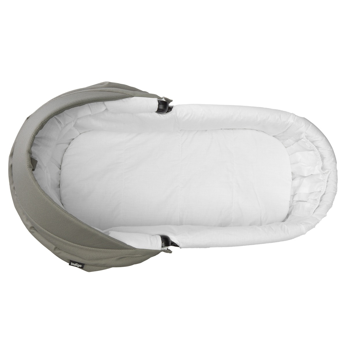 Коляска 2 в 1 Indigo Mio S, 05 (Темно-серая кожа + Зеленый)