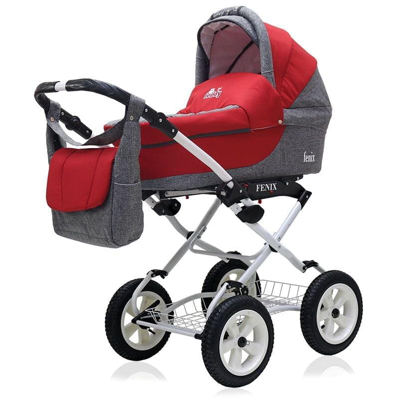 Коляска 2 в 1 Rant Fenix Classic 11 красно-серый