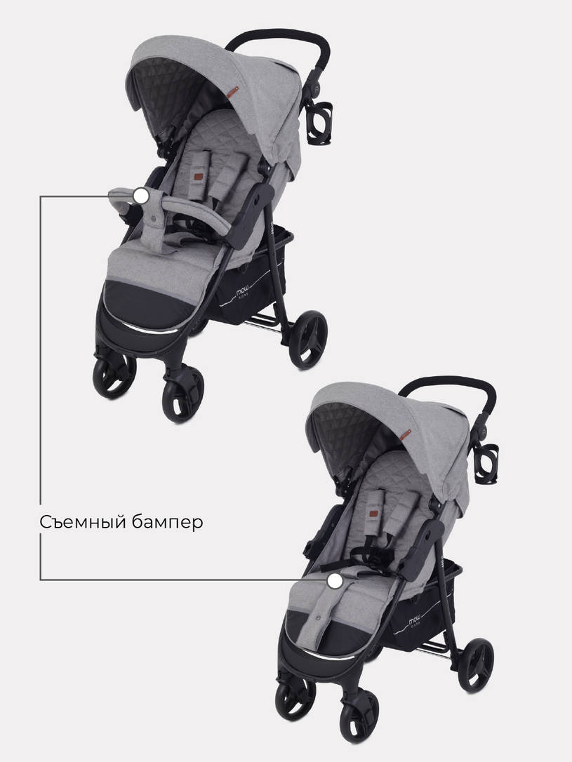 Коляска прогулочная Mowbaby Cross Gold Beige