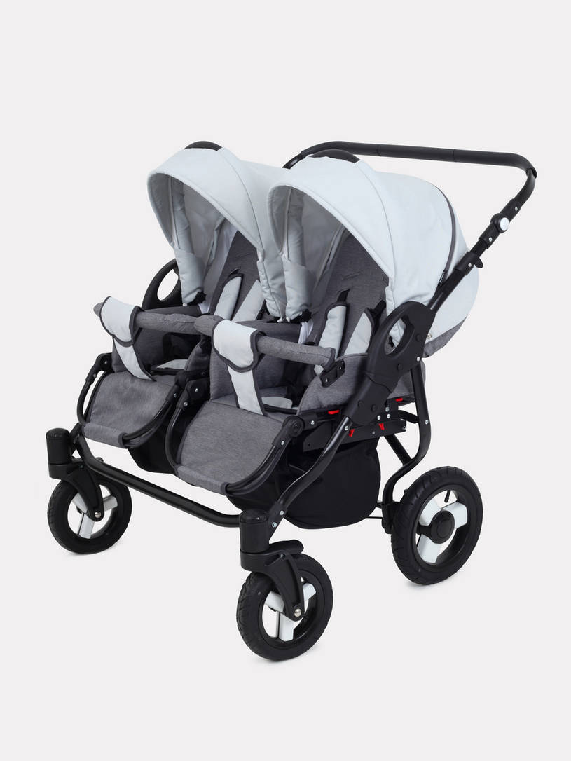 Коляска для двойни 2 в 1 Rant Dream Duo 01 графит-серый