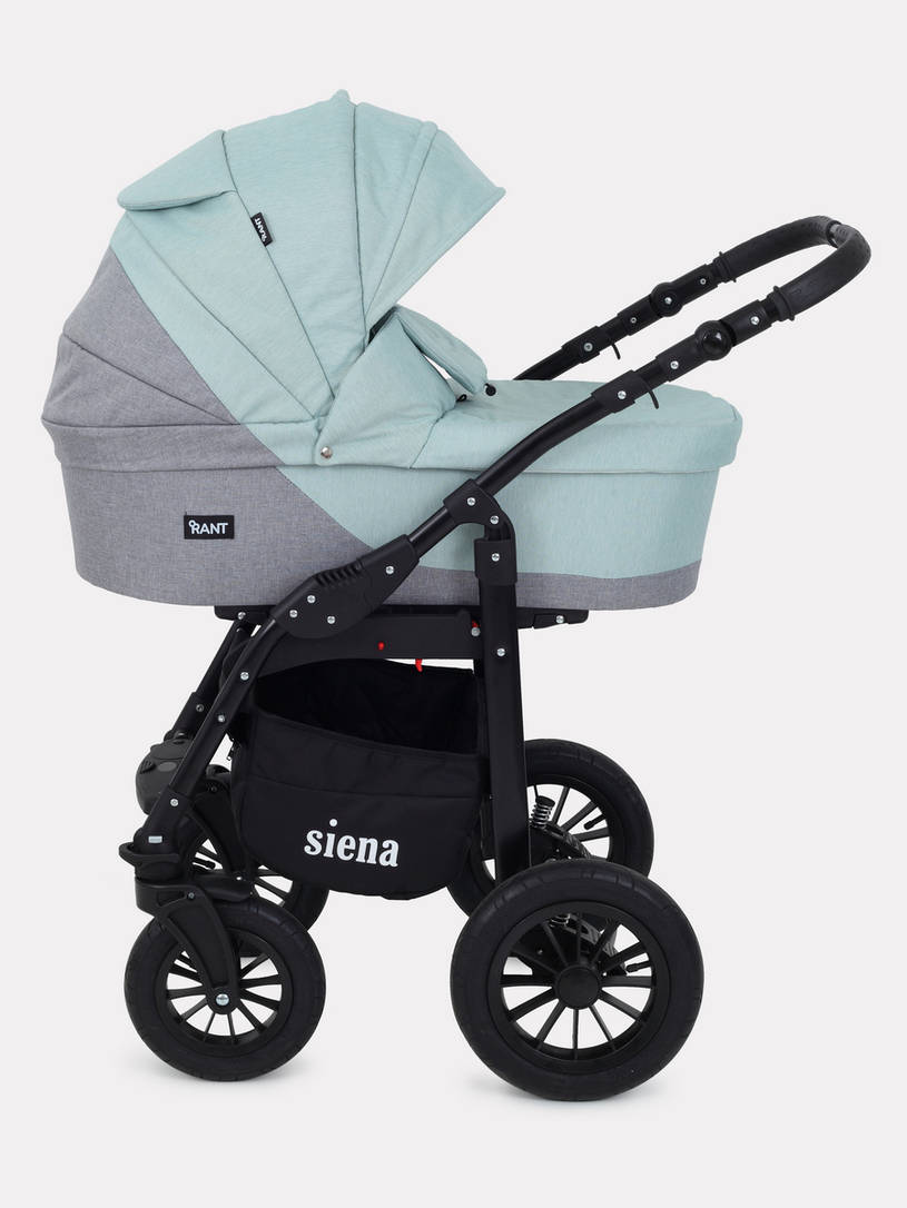 Коляска 3 в 1 Rant Siena 08 серый-ментоловый