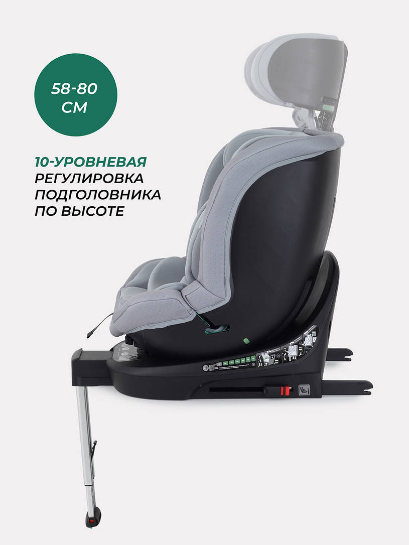 Автокресло Mowbaby Stage isofix (40-150 см) 0-36 кг Grey