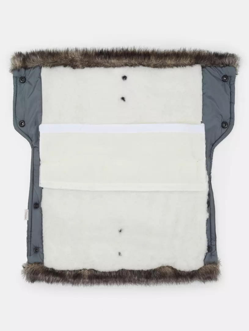 Муфта для рук на коляску Топотушки Престиж серый