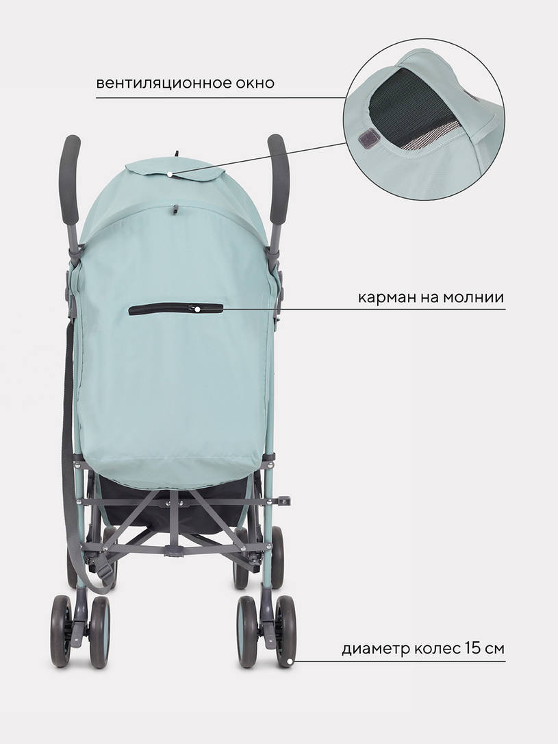 Коляска прогулочная Rant Basic Tango Ocean Green