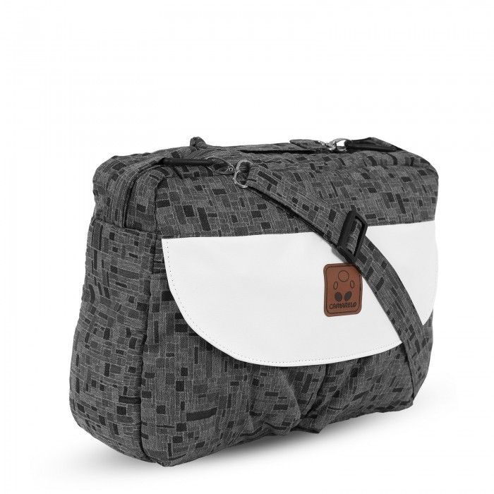 Коляска Camarelo Avenger 3 в 1 серый жаккард/белая экокожа