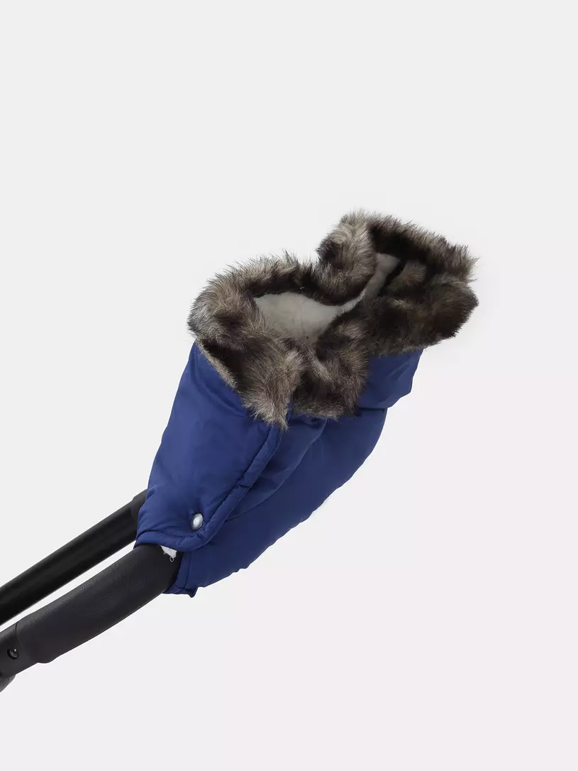 Муфта для рук на коляску Топотушки Престиж синий