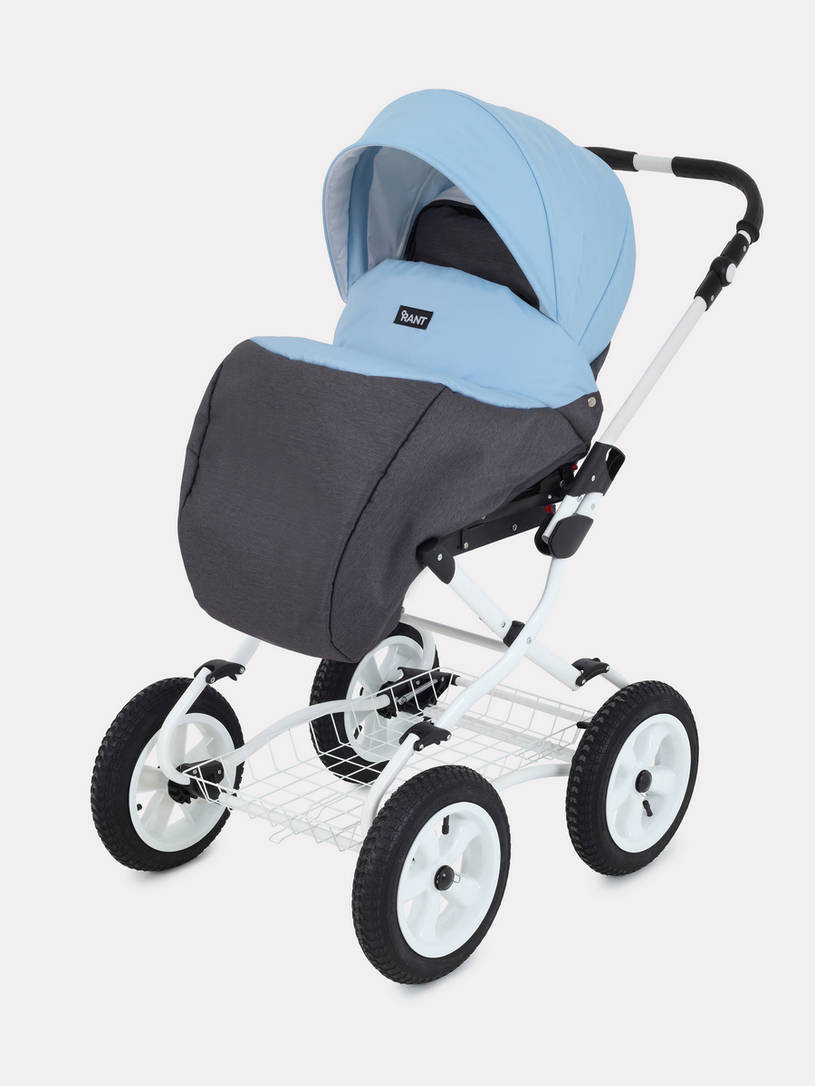 Коляска 2 в 1 Rant Siena Classic 12 серый-голубой