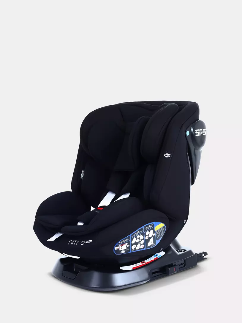 Автокресло Rant Nitro new isofix группа 0/1/2/3 (0-36 кг) Black