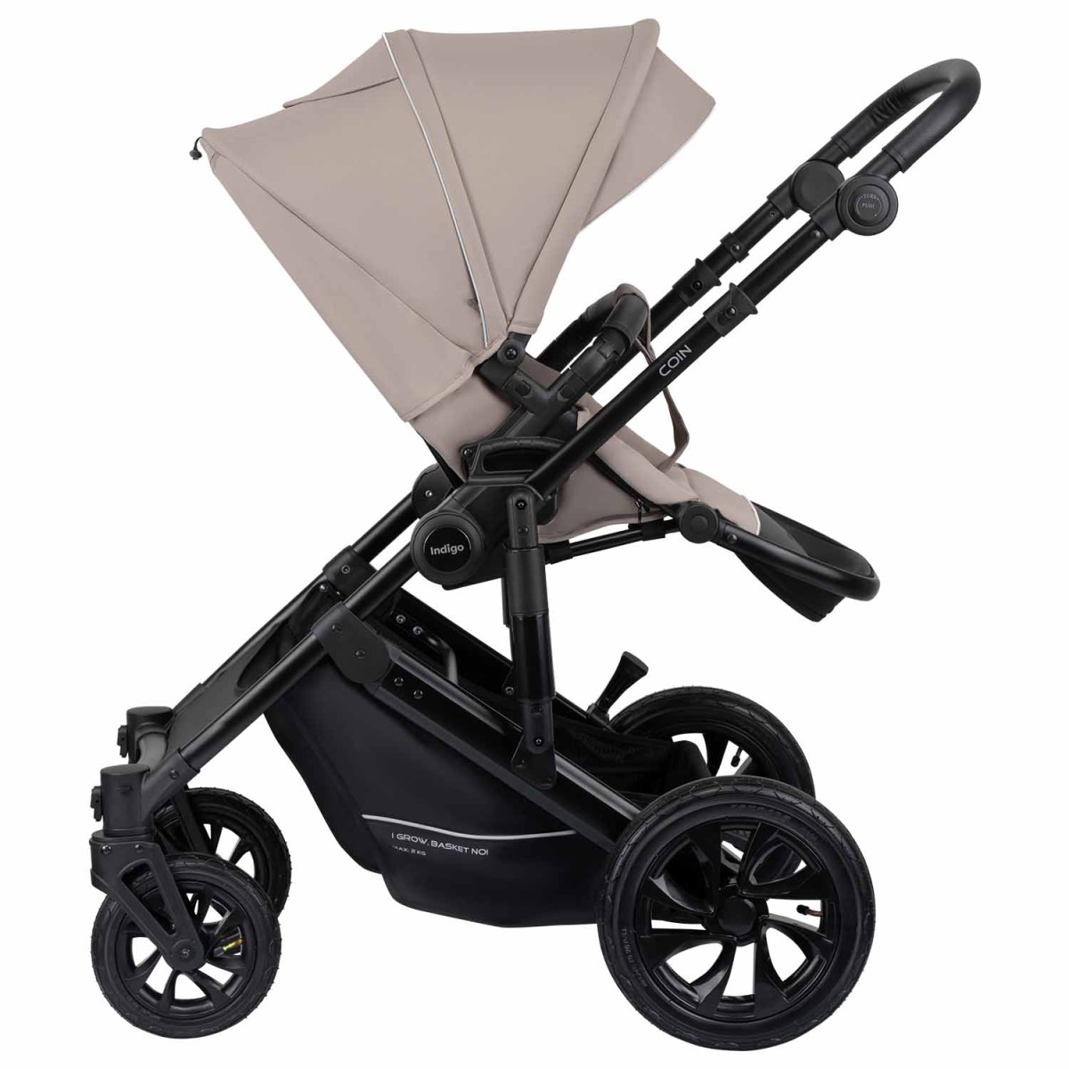 Коляска 2 в 1 Indigo Coin, Бежевый