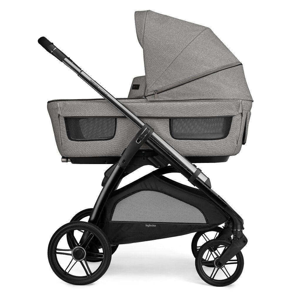 Коляска 3 в 1 Inglesina Aptica New 2025 + Автокресло Inglesina Darwin i-Size (0-13 кг), Platinum Grey (Серый)