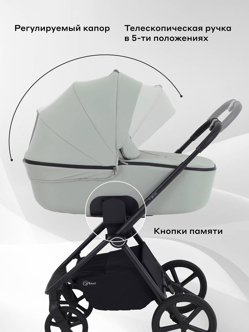 Коляска 2 в 1 Rant Teo Sage