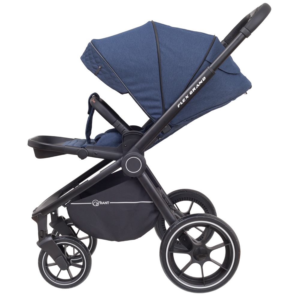 Коляска 3 в 1 Rant Flex Grand Jeans Blue синий