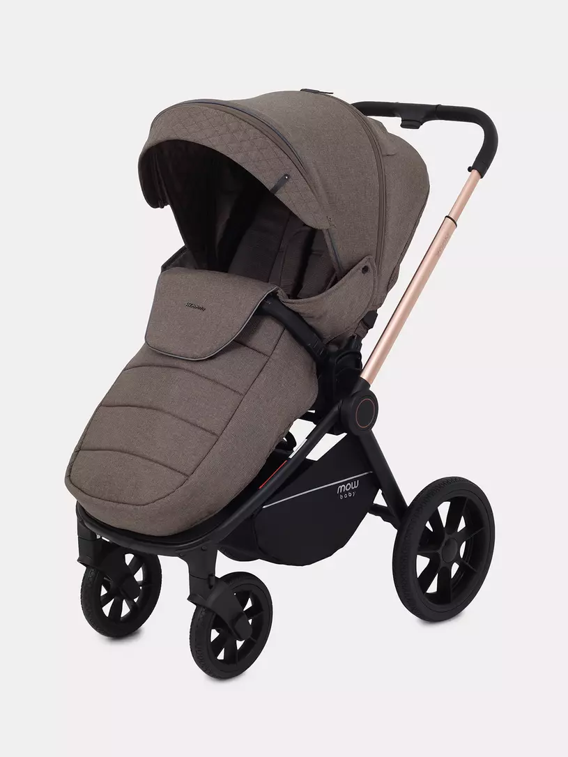 Коляска 3 в 1 Mowbaby Zoom Gold 2025 cacao brown