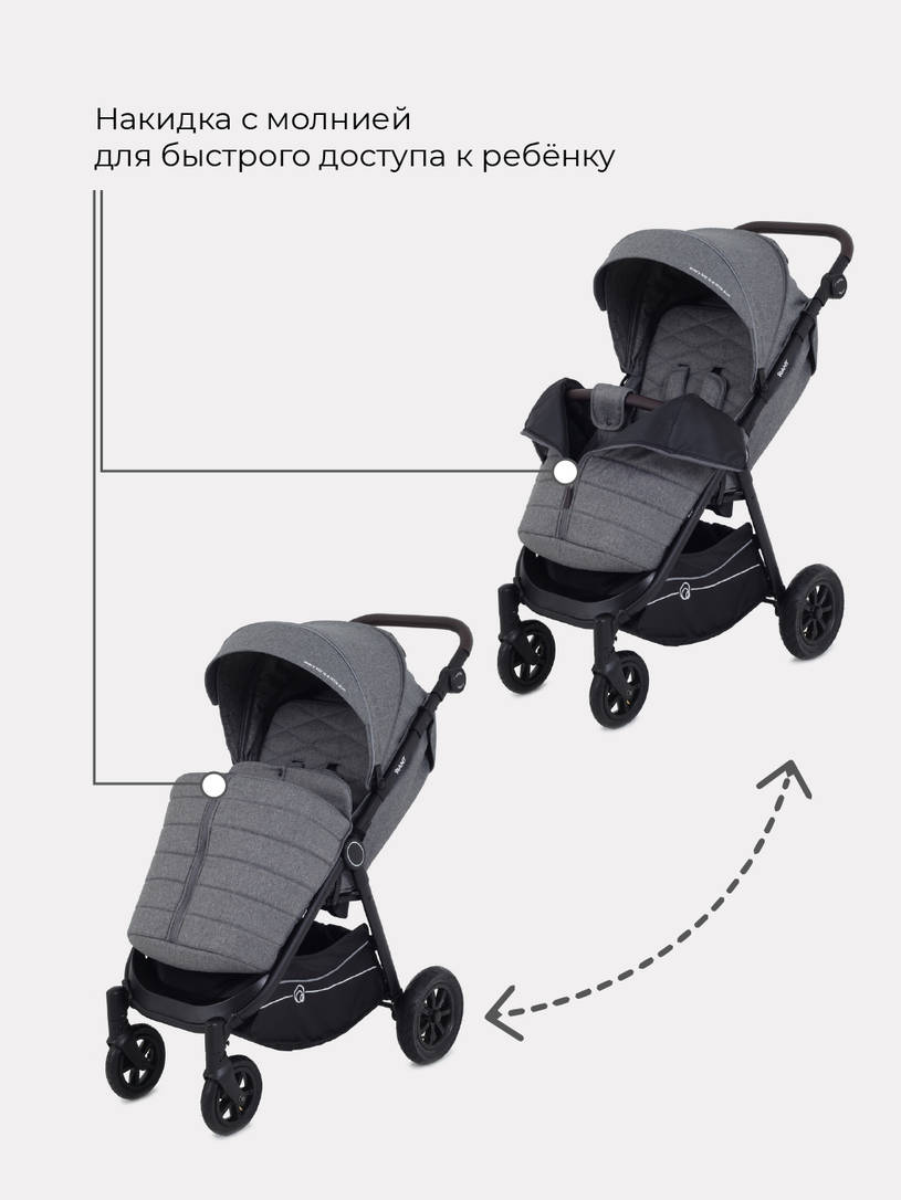 Коляска прогулочная RANT BEAT Air RA850 Koala Grey