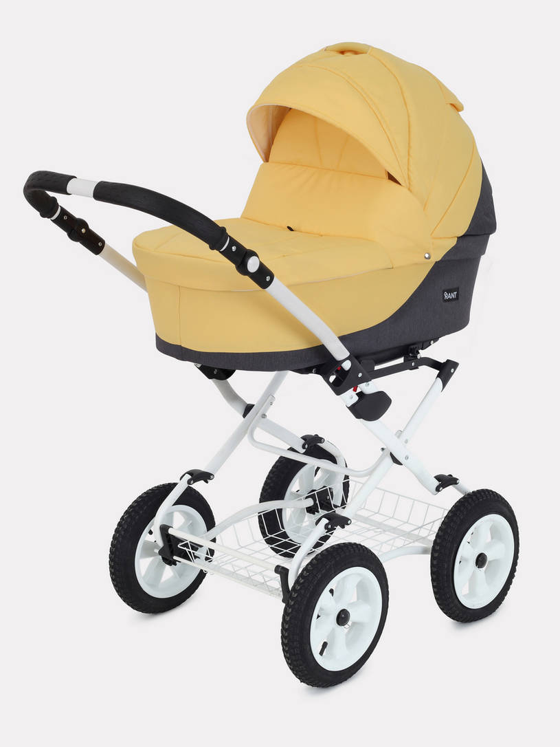 Коляска 2 в 1 Rant Siena Classic 10 серый-желтый