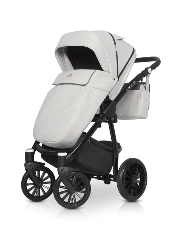 Коляска 2 в 1 Riko Villa 03 бело-черный