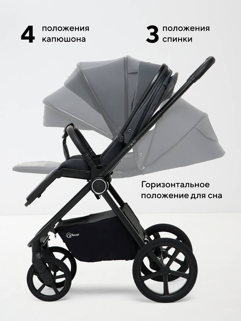 Коляска 2 в 1 Rant Teo Soft Graphite