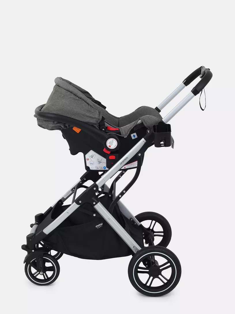 Коляска-трансформер 3 в 1 Mowbaby Jasper Silver green