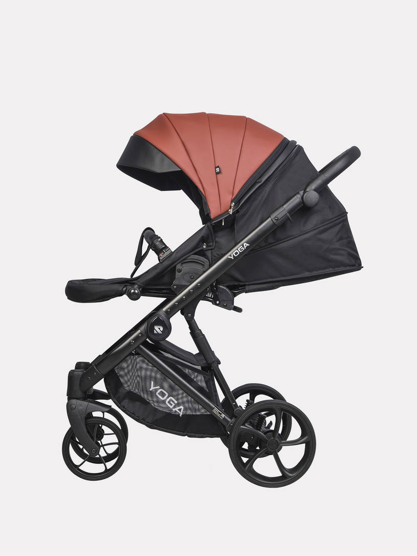 Коляска 2 в 1 Riko Basic Yoga Ecco 14 Maroon