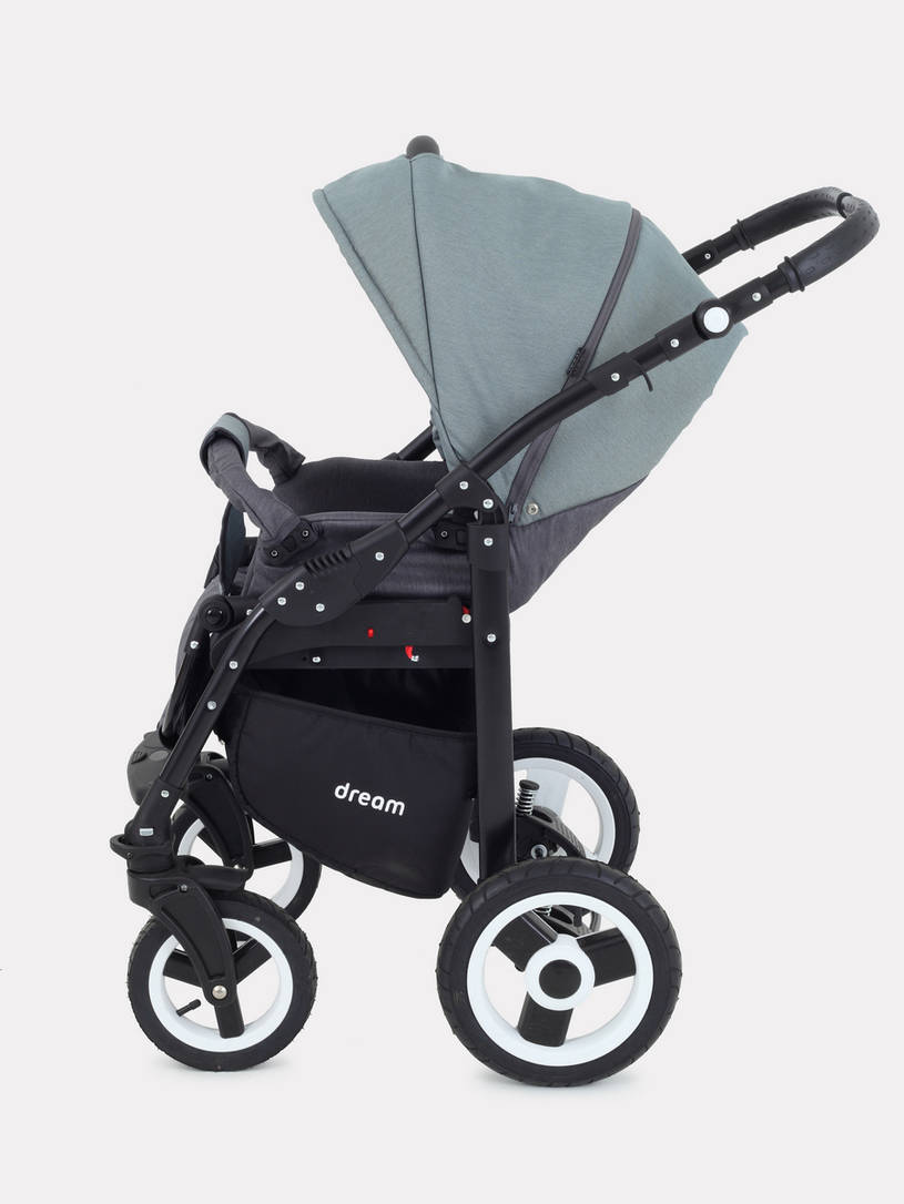 Коляска 2 в 1 Rant Dream 06 серый-зеленый