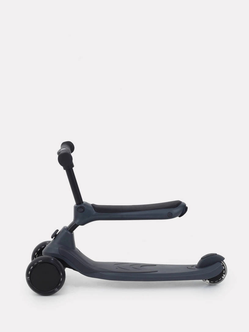 Беговел-самокат Rant Rider Plus со светящимися колесами серый