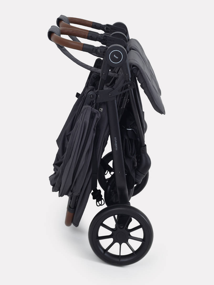 Коляска прогулочная для двойни Rant Twinny Graphite 2025