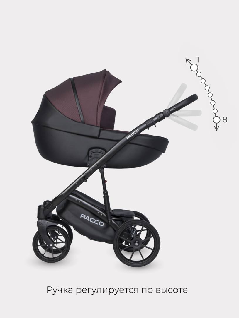 Коляска 2 в 1 RIKO BASIC PACCO 01 Plum