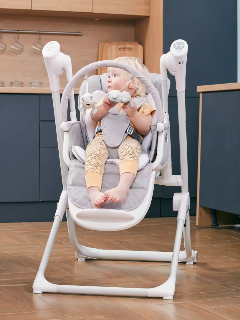 Стульчик для кормления Rant Melody mineral silver