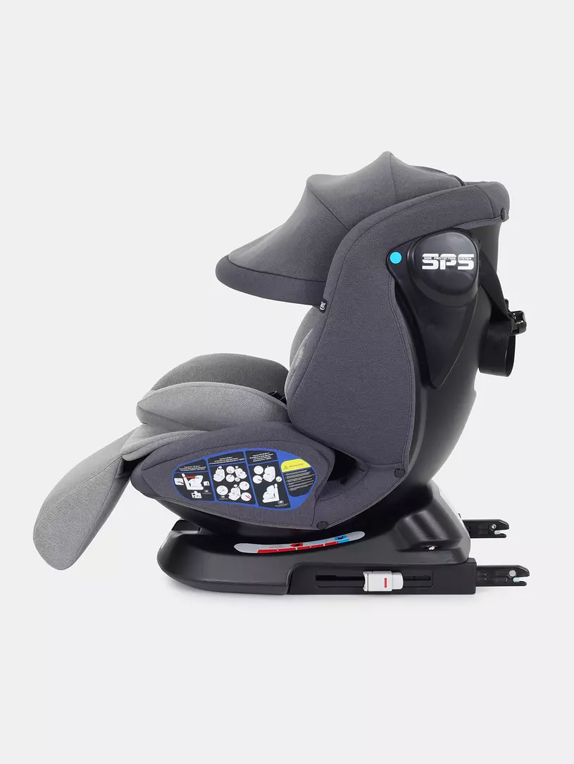Автокресло Rant Nitro Plus isofix 0/1/2/3 (0-36 кг) Grey