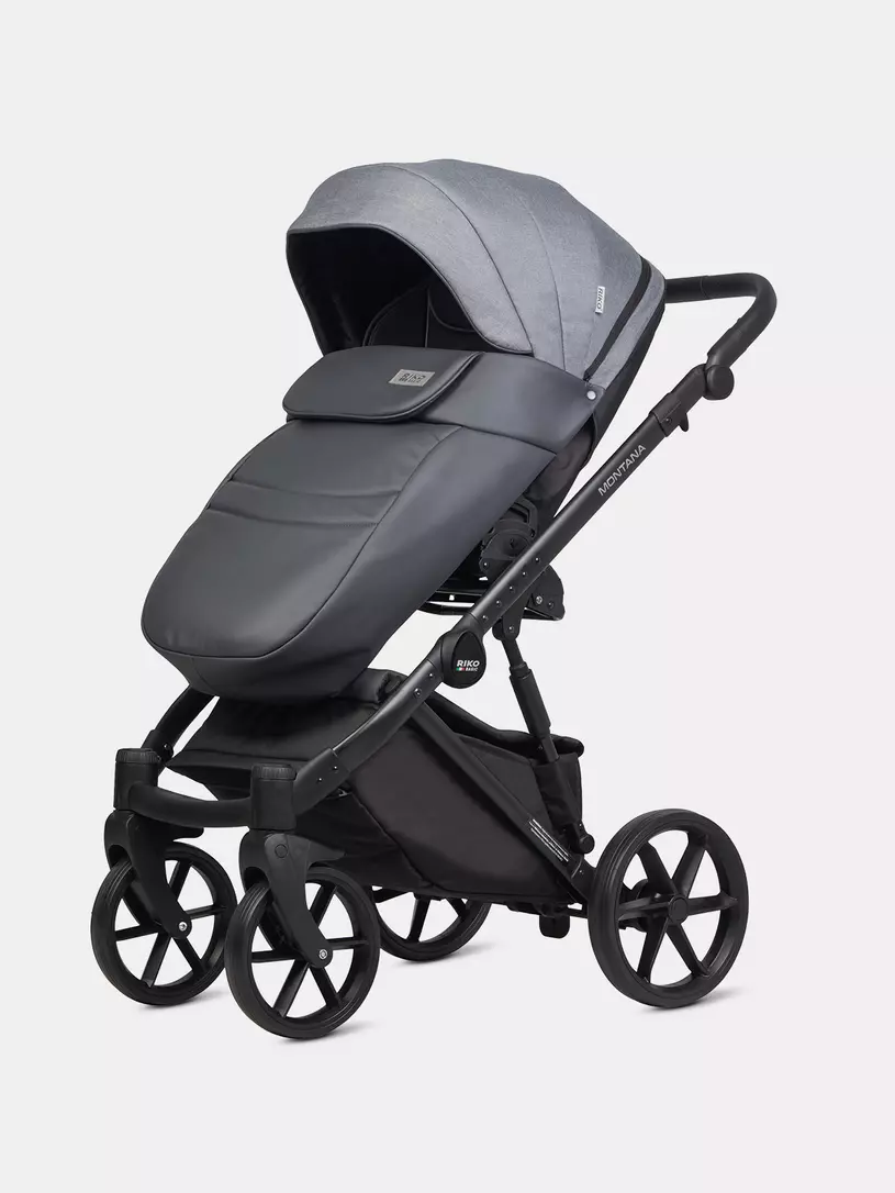 Коляска 3 в 1 Riko Basic Montana Plus 40 Graphite