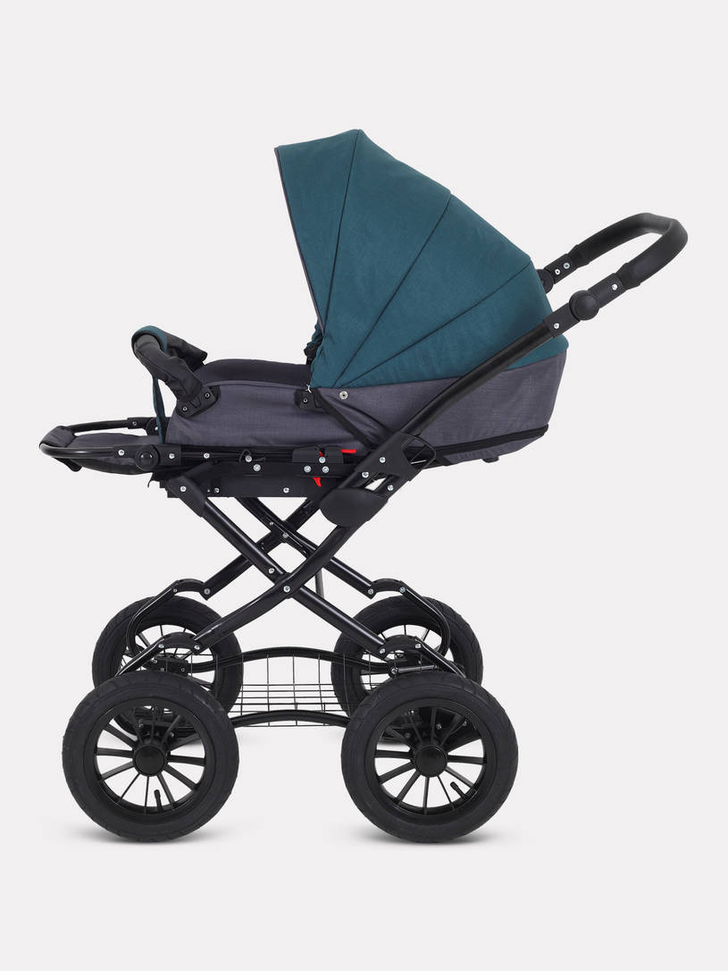 Коляска 2 в 1 Rant Siena Classic 2024 04 серый - темно-бирюзовый