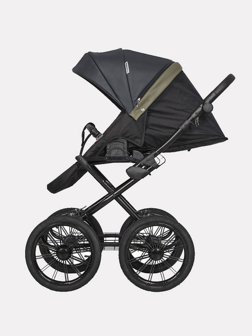 Коляска 2 в 1 Riko Basic Ozon Prestige 02 оливковый