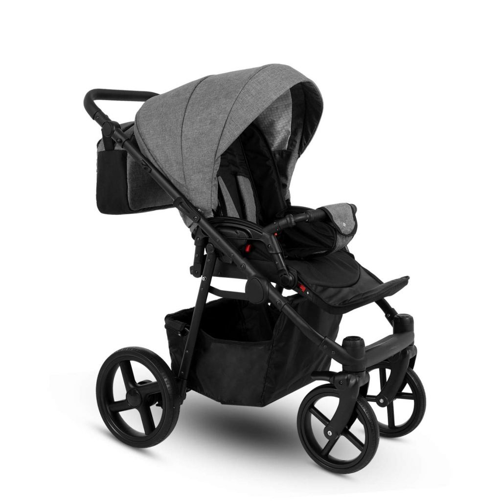 Коляска 2 в 1 Camarelo Navo, Темно-серый меланж