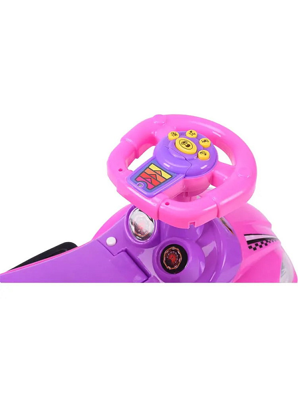 Детская каталка Sevillababy Mega Car 3 в 1 с ручкой BC202 pink/розовый