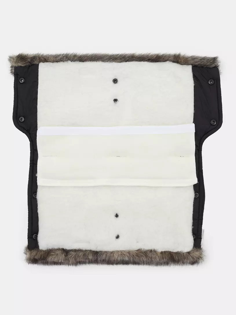 Муфта для рук на коляску Топотушки Престиж черный